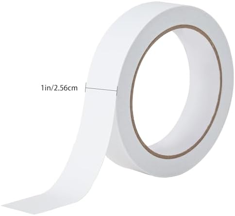 1" 2 Rolls Double Sided Adhesive Sticky Tape for Arts, DIY, Card Making, Crafts, Photography, Scrapbooking, Gift Wrapping, Office School Stationery Supplies, Home Supplies (Width: 25mm)