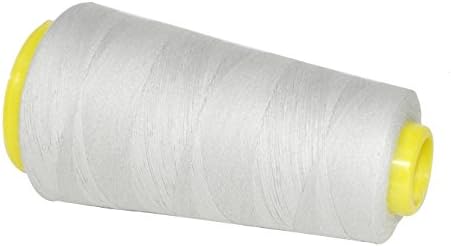 Mandala Crafts Silver Mercerized Cotton Thread Cones for Sewing Quilting