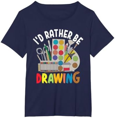 I'd Rather be Drawing - Painting Drawing Painter Color T-Shirt
