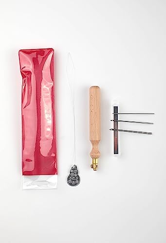 Nurge Premium Quality Punch Needle Kit, 3mm-4mm-5mm,1.2 mm - 1.6 mm - 2.2 mm Metal Tubes and Wooden Handle Punch Needle Kits for Adult Beginner, Embroidery Weaving Tools for Thread (Sets)