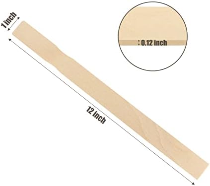 100 Pack Wooden Stir Sticks, 12 Inch Mixing Sticks - Garden and Library Markers, Paint Stirrers