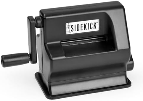 Sizzix Portable Manual Die Cutting & Embossing Machine for Arts & Crafts, Scrapbooking & Cardmaking, 2.5” Opening, One Size, Tim Holtz Sidekick Starter Kit