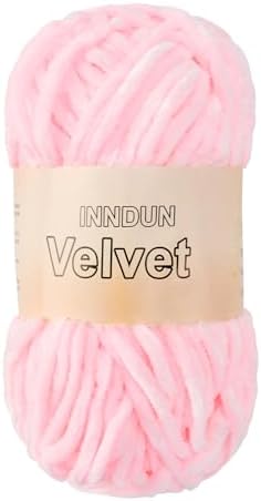 Soft Velvet Chenille Yarn for Crocheting, Super Bulky Yarn for Blankets
