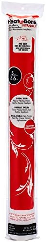 HeatnBond UltraHold Iron-On Adhesive Value Pack, 17 Inches x 5 Yards, White