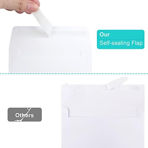 90 Packs A1 Envelopes, 3.625x5.125" Envelopes White, Small Envelope RSVP Envelope, Self Seal for Weddings, Photos, Postcards, Greeting Cards, Mailing