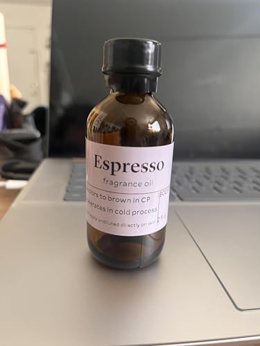 Bramble Berry Espresso Fragrance Oil 2 oz | Bold Coffee Scent for Soap Making, Candles, Lotion, Bath Bombs & Coffee Scrubs | Skin Safe, Vegan, Paraben & Phthalate Free, DIY Craft Essential | Bold coffee fragrance oil for soap making, candle making, lot...