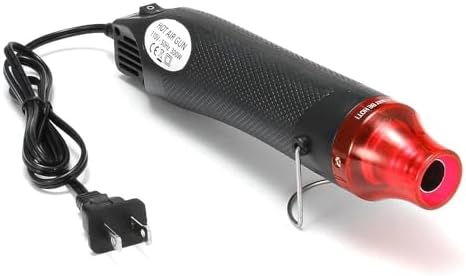 Glbum Mini Heat Gun for Epoxy Resin 300W Portable Handheld Black Heat Gun for Crafts Embossing, Shrink Wrapping, Drying Paint, Clay, Rubber Stamp Heat Tools, Dryer Craft Heat Tool for Cup Turner