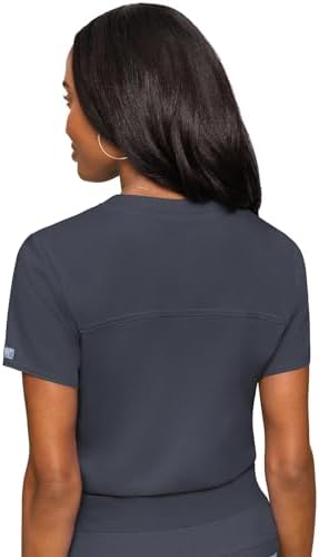 Med Couture Touch Women's Scrub Tops V-Neck Tuck-in Top with 1 Pocket