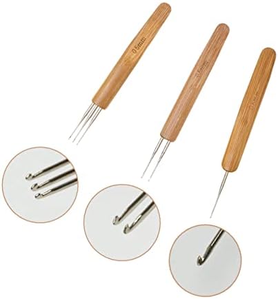 5 Pieces Dreadlock Crochet Hooks for Hair, Loc Needle Interlocking Tool for Braid Craft (0.5mm)