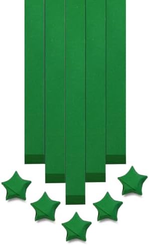 FoDau770 Solid Color Star Paper Strips - 360 Sheet, Dark Green