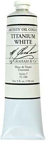 M. Graham & Co. Artist Oil Paint Titanium White 5oz Tube