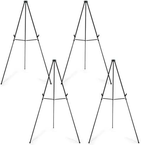 Falling in Art 70" Adjustable Aluminum Display Easel Stand, Holds 20 lbs
