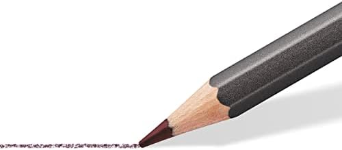 Staedtler Water-Soluble Tinted Graphite Pencils, Watercolor Artist Set, Pre-sharpened, 12 Colors in Metal Tin, 14610T M12