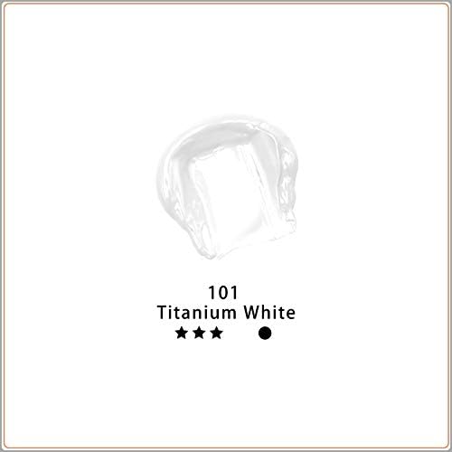 Artecho White Acrylic Paint, Titanium White Paint (120ml / 4.05oz) Tubes, Art Craft Paints for Canvas Painting, Rock, Stone, Wood, Fabric, Art Supplies | Semi Glossy Finish, High Pigment Rich Color Craft Paint for Canvas, Rocks, Wood, Fabric, Ceramic, ...