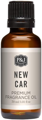 P&J Fragrance Oil | New Car Oil 30ml - Candle Scents for Candle Making, Freshie Scents, Soap Making Supplies, Diffuser Oil