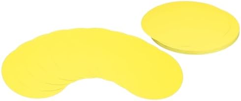 PATIKIL 10inch Circle Card Stock, 36Pcs Round Shape Cutouts Paper Thick Cardstock Coaster for DIY Craft Projects Classroom Bulletin Board Decor, Yellow