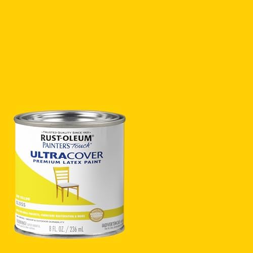 Rust-Oleum Painter's Touch Latex Brush-On Paint, Gloss Sun Yellow