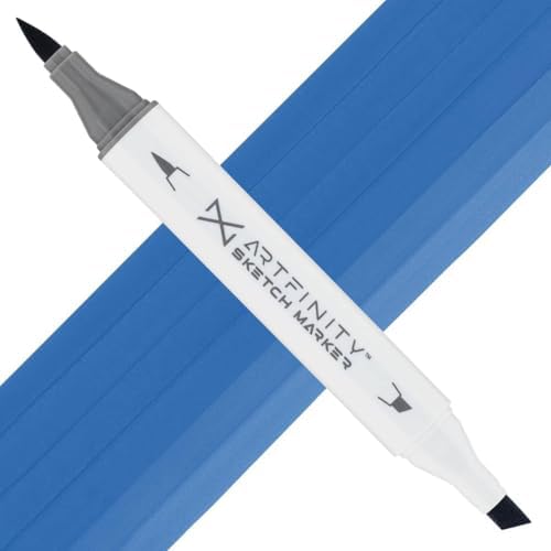 Artfinity Sketch Markers - Blue Dusk B7-6, Vibrant, Professional, Dye-Based Alcohol Markers for Artists, Drawing, Travel, & More