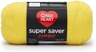RED HEART Super Saver Jumbo Yarn, Bright Yellow