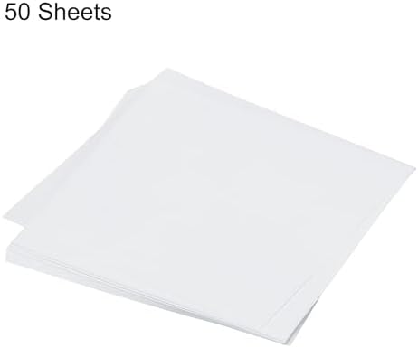 MECCANIXITY 50 Sheet Origami Paper Double Sided White 5.5x5.5 Inch Square Sheet for Art Craft Project, Beginners, Gifts Decor