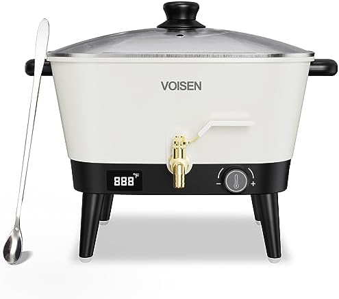 VOISEN Wax Melter for Candle Making,8Qts Candle Wax Melting Pot with Spout