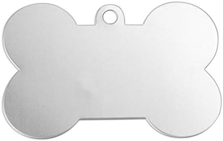 ImpressArt - Premium Metal Stamping Blanks for Metal Stamping and Jewelry Making (24 Pack) (1 5/8" Dog Bone, Aluminum)