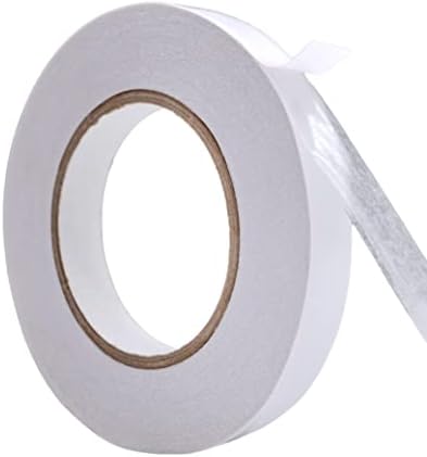 WOD DCTT32W Double Sided Adhesive Tissue Craft Tape - 1/2 inch x 55 yds. Acid Free, Permanent, & Heat Resitant - for Scrapbooking Paper, Cards, Origami, Ribbon, Glitter, and Boxes