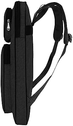 8K Artist Portfolio Carry Backpack Case Versatile Art Bags Waterproof Adjustable Drawing Board Backpack Art Storage Bags for Artworks Painting Drawing Sketching 19.7” x 14.6” x 2.4” (Dark black)