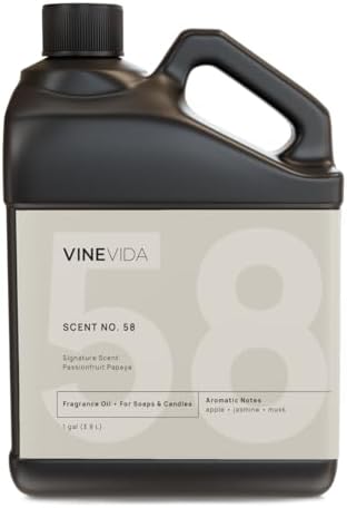 VINEVIDA [128oz] Passionfruit Papaya Fragrance Oil - Natural Scents for Candle and Soap Making - Made in USA