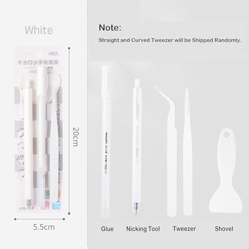 Doraking Scrapbooking Tools with Glue Tweezer Shovel Cutter Pen for Crafting, Scrapbooking, Card Making, Paper Crafts