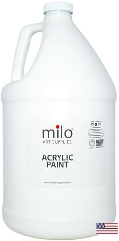 milo Acrylic Paint Set (White Acrylic 128 oz)