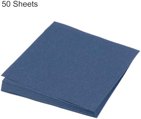 MECCANIXITY 50 Sheet Origami Paper Double Sided Navy Blue 5x5 Inch Square Sheet for Art Craft Project, Beginners, Gifts Decor