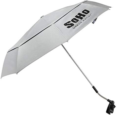 Soho Urban Artist UV Sunscreen Umbrella - Blocks UV Rays & Waterproof - A Safer Environment for Outdoor Painting, Artists, & Crafts - Single