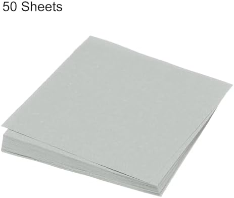 MECCANIXITY 50 Sheet Origami Paper Double Sided Light Gray 5.5 x 5.5 Inch Square Sheet for Art Craft Project, Beginners, Gifts Decor