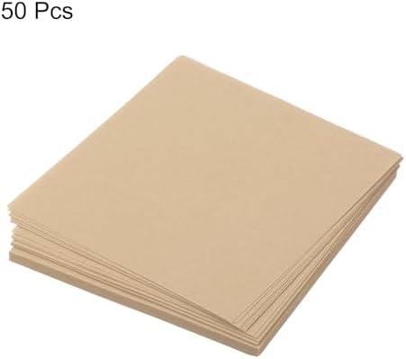 MECCANIXITY 50 Sheet Origami Paper Double Sided Khaki 2x2 Inch Square Sheet for Art Craft Project, Beginners, Gifts Decor