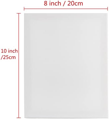 2 Pack Canvases for Painting with 8x10, Stretched Blank Canvas Framed White Canvas Boards Painting Supplies Art Board Paint Canvas Panels DIY Gift for Kids Adults Artist Hobby Painters