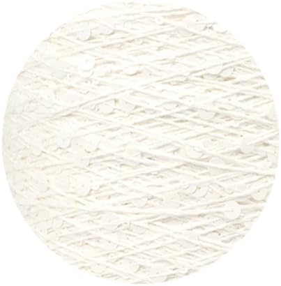 ECYC Ltd 153 Yards Cotton Sequin Yarn, Sparkle Thread for Crocheting and Knitting, DIY Craft Projects - Glitter Sequin Cotton
