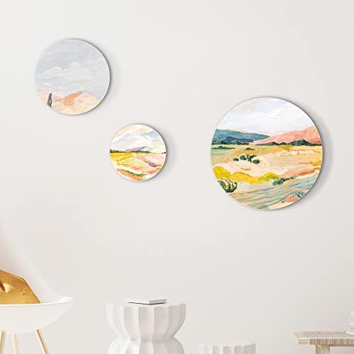 Falling in Art 3 Pack 6, 8, and 12" Unfinished Round Birch Wood Panels