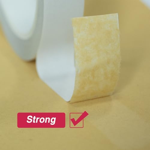Double Sided Tape for Crafts,6 Rolls Multi-Size Thin Double-Sided Adhesive Tape for Scrapbooking,Card Making,Arts,Photo,Paper Backing(82Ft Per Roll)