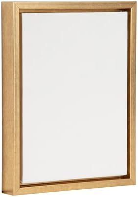 Kate and Laurel Sylvie Blank Framed Canvas Wall Art; 10x13 Bright Gold; Modern Empty Canvas for Paint-Your-Own Art; Ready to Paint Premium Canvas Already Framed