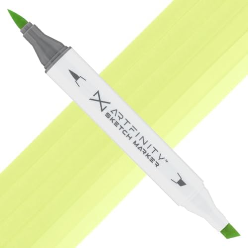 Artfinity Sketch Markers - Anise YG1-2, Vibrant, Professional, Dye-Based Alcohol Markers for Artists, Drawing, Travel, & More