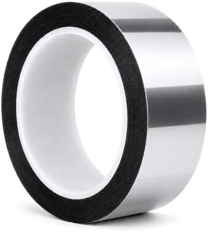GGR Supplies MMYP-1 Silver Metalized Polyester Film Tape, 1.5 Inch x 72 Yds