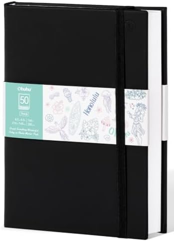 Ohuhu 5.5"x8.5" Double-Sided Bleedproof Marker Pad Art Sketchbook 50 Sheets