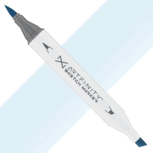 Artfinity Sketch Markers - Powder Blue B8-1, Vibrant, Professional, Dye-Based Alcohol Markers for Artists, Drawing, Travel, & More
