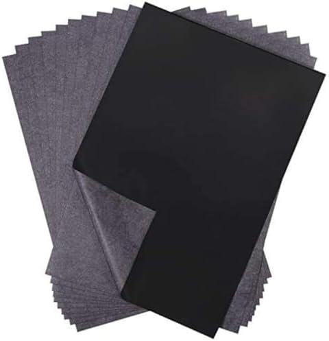Selizo 100 Sheets Black Carbon Transfer Tracing Paper for Wood, Paper, Canvas and Other Art Surfaces (9 x 13 Inches)