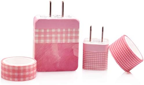 12 Rolls Washi Tape Set,Decorative Plaid Pattern Washi Masking Tape