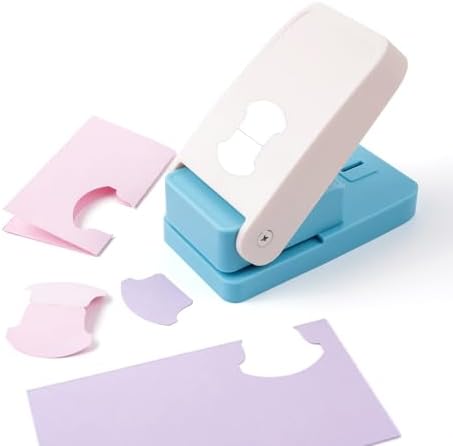 Tab Punch, Tab Puncher for Paper Crafts, DIY Index Tabs Puncher Loose Leaf Separator Label Punches for Planner Inserts, Bible Tabs, Journaling DIY Scrapbooking Notebook Handmade Craft Project