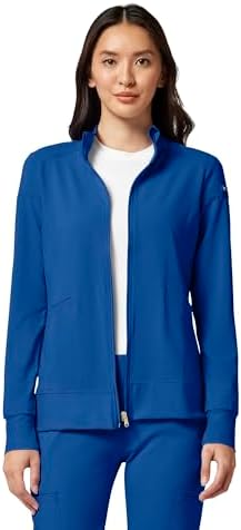 Cherokee iFlex Scrub Jacket for Women 2 Pocket Zip Front