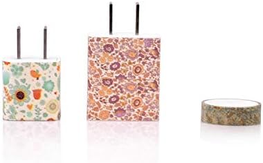 12 Rolls Fall Washi Tape Set, Autumn Leaf Floral Washi Tape