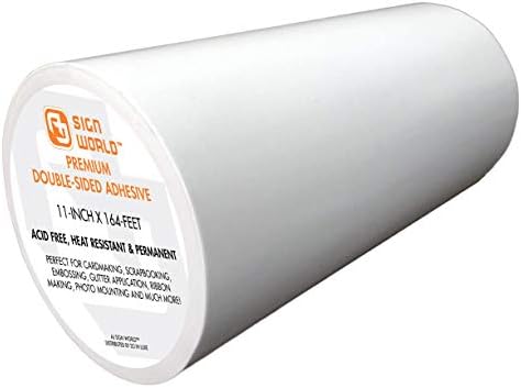 Best 11" Ultra-Thin Permanent Double-Sided Tape for Arts, Crafts, Die Cutting, Photography, Scrapbooking, Tear-by-Hand, Documents, All Purpose (11-Inch by 55 Yards)